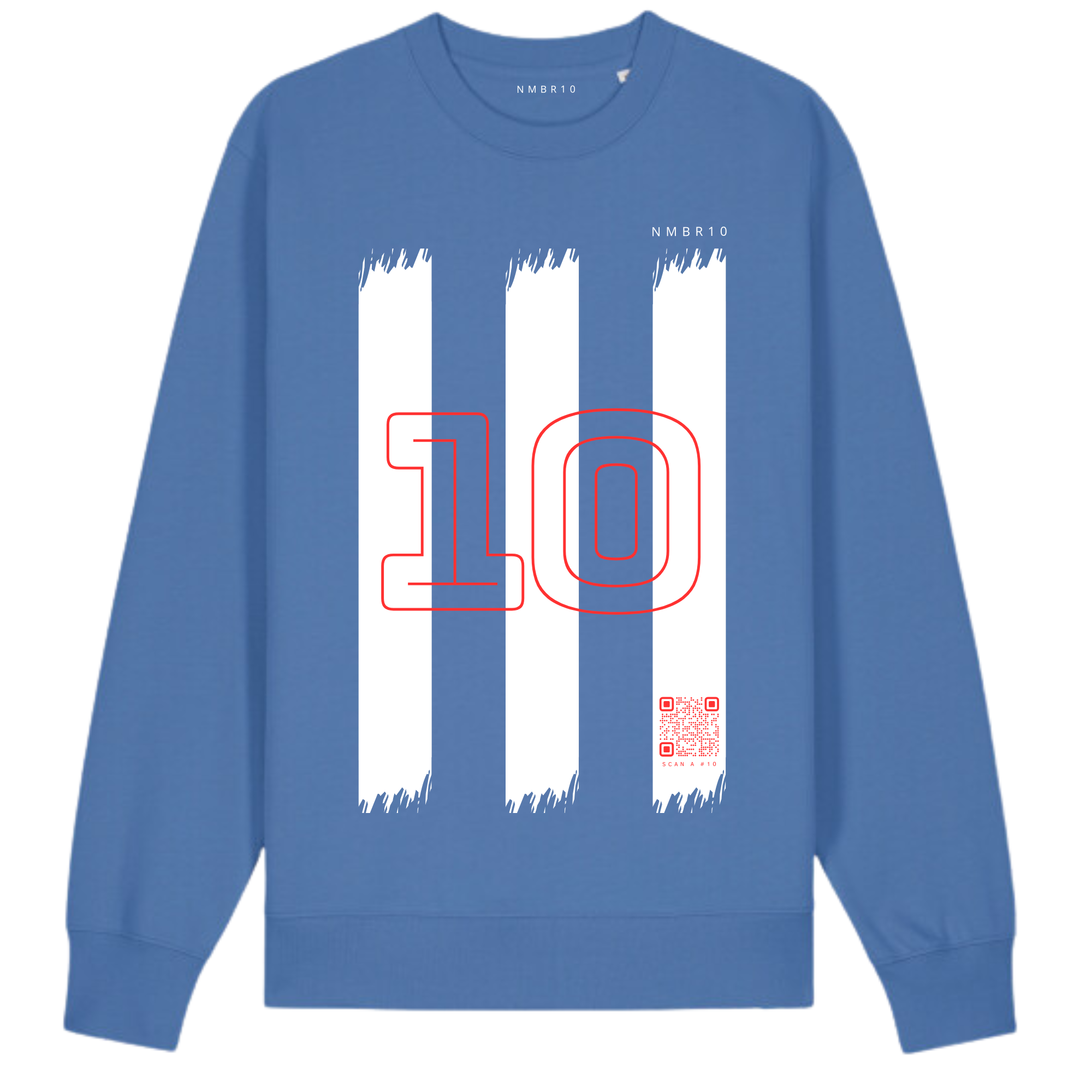 NMBR10 kindersweater Bright Blue